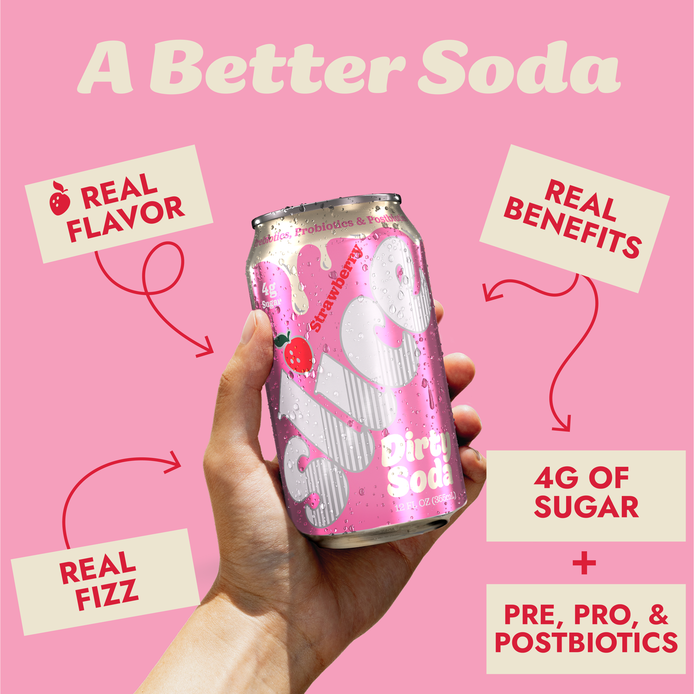 Strawberry Dirty Soda (12pk)