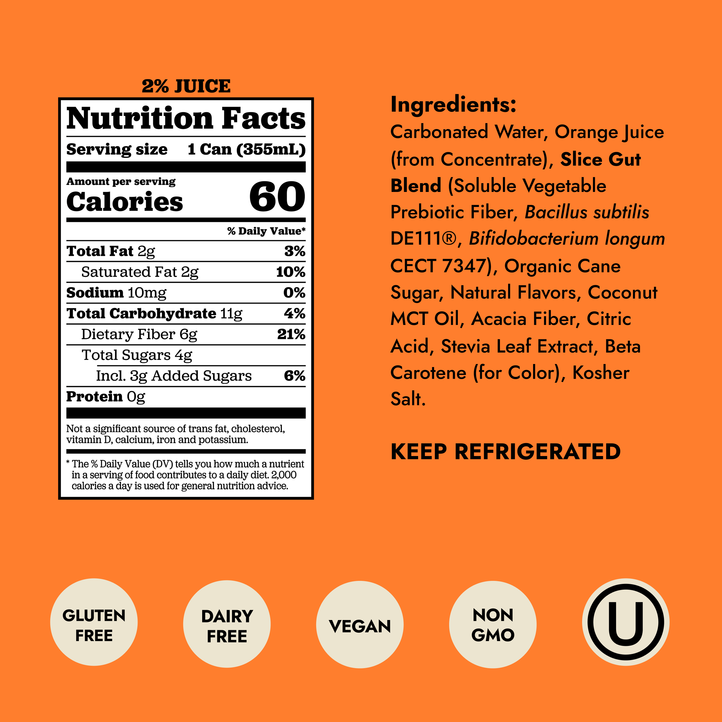 Orange Dirty Soda (12pk)