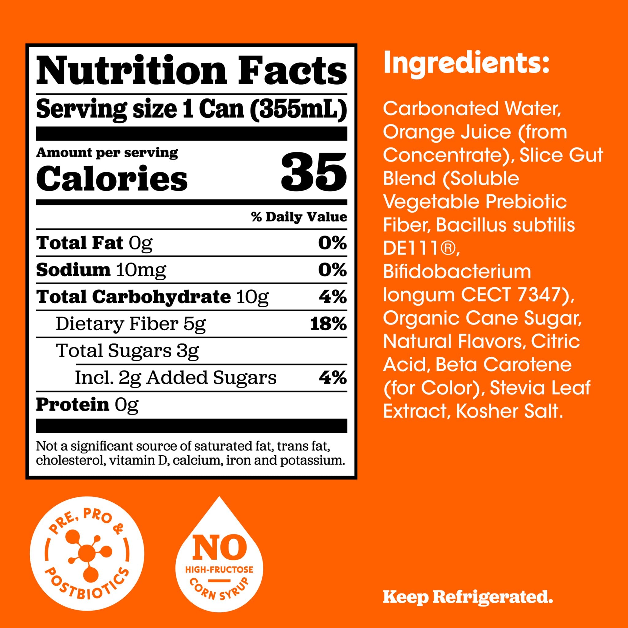 Slice Orange soda - Certs NFP