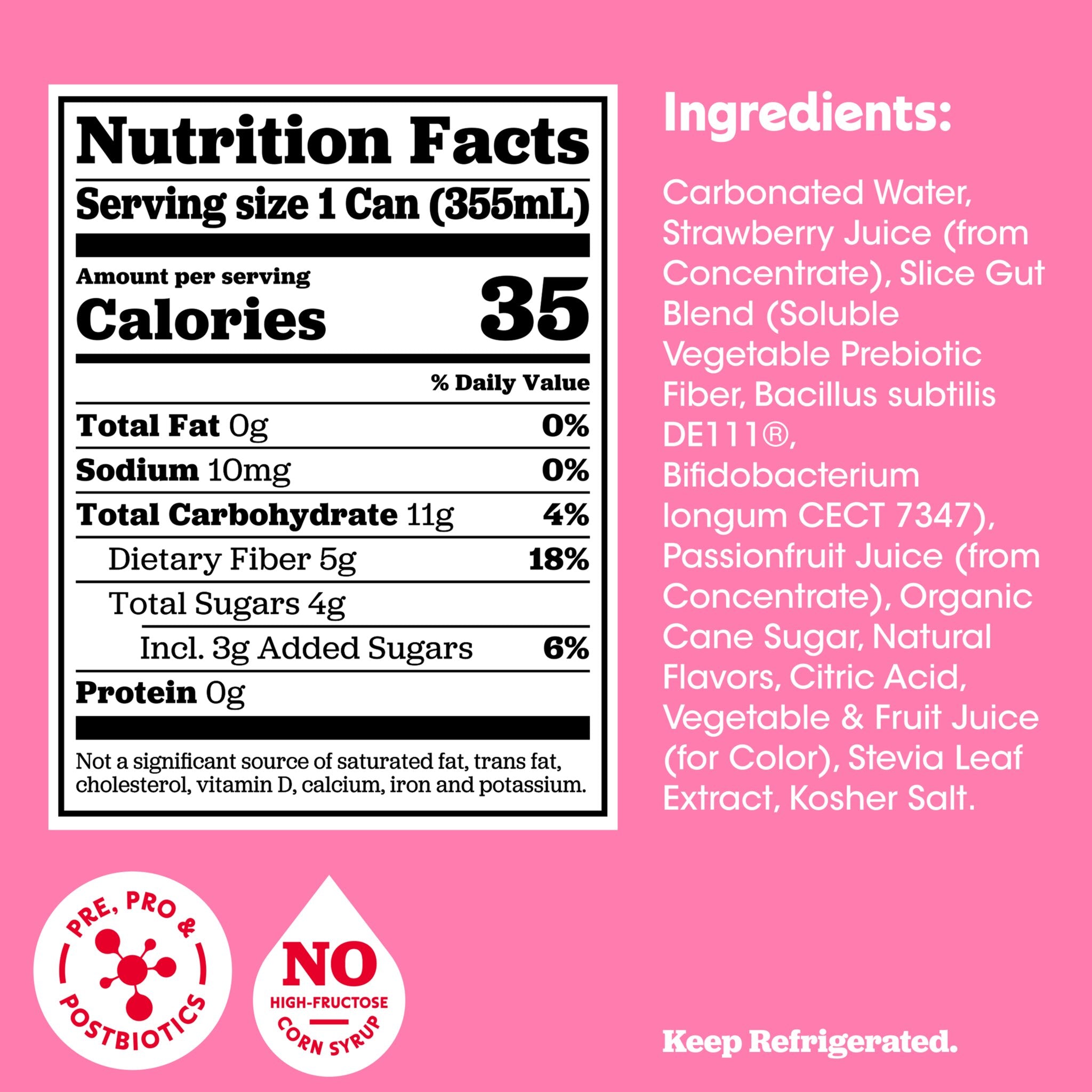 Slice Strawberry Soda soda - Certs NFP