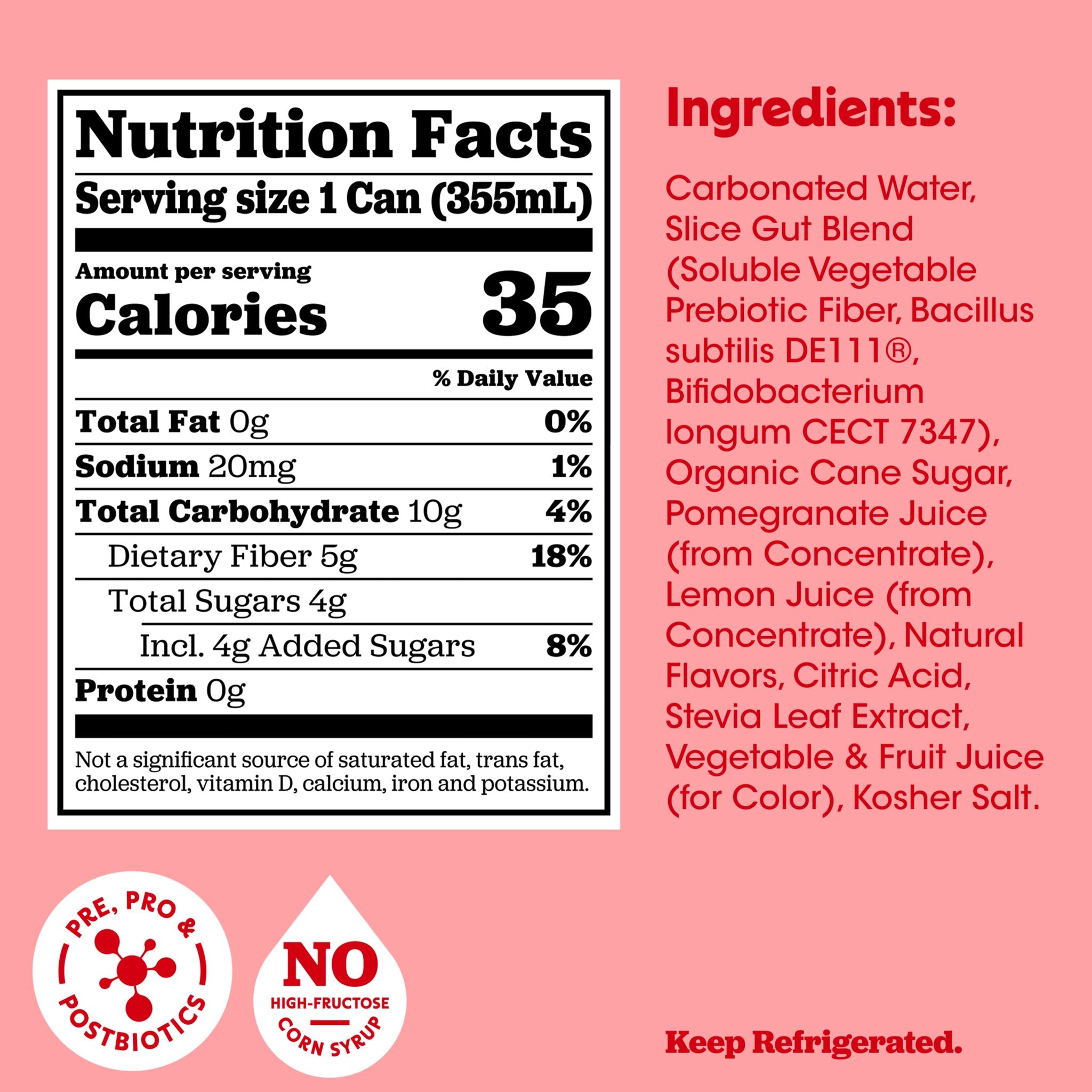 Slice Shirley Temple soda - Certs NFP