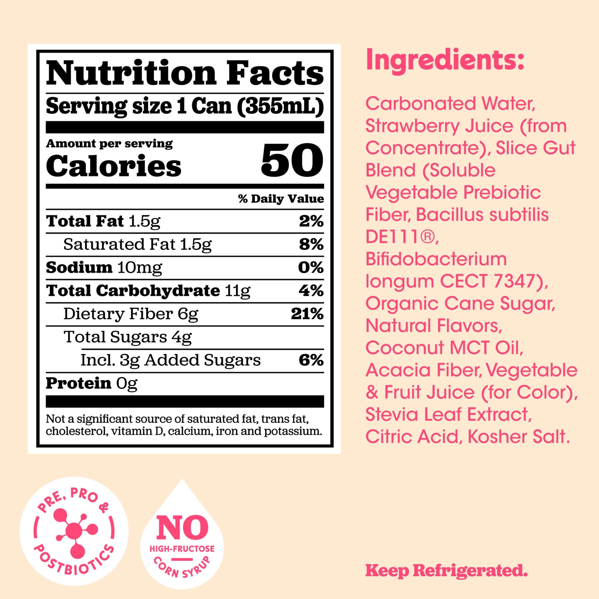 Slice Strawberry Dirty soda - Certs NFP