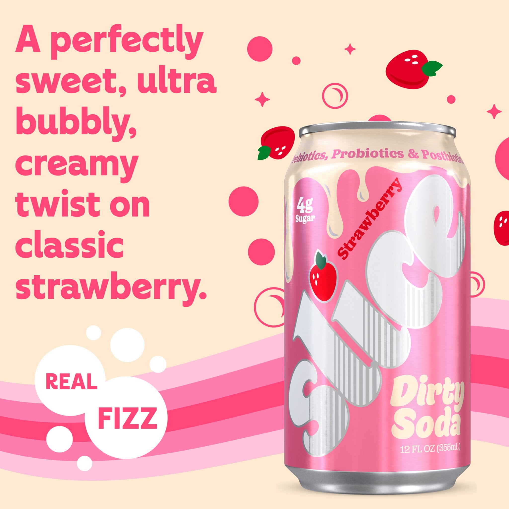 Slice Strawberry Dirty soda - Flavor